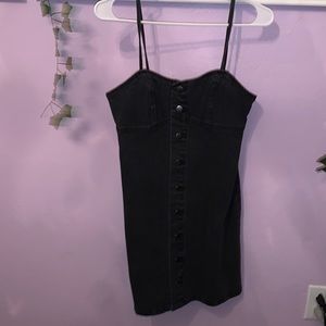 Black jean dress